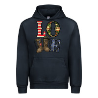 Navy loce army Urban Hoodie - CowhideDigitalArt