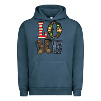 Pigment Midnight Navy loce army Urban Hoodie - CowhideDigitalArt