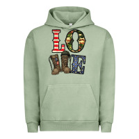 Pigment Oil Green loce army Urban Hoodie - CowhideDigitalArt