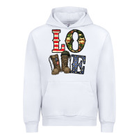 White loce army Urban Hoodie - CowhideDigitalArt