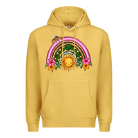 Antique Gold summer sun rainbow Premium Hoodie - HRA Design Shop