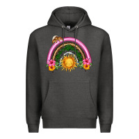 Charcoal Heather summer sun rainbow Premium Hoodie - HRA Design Shop