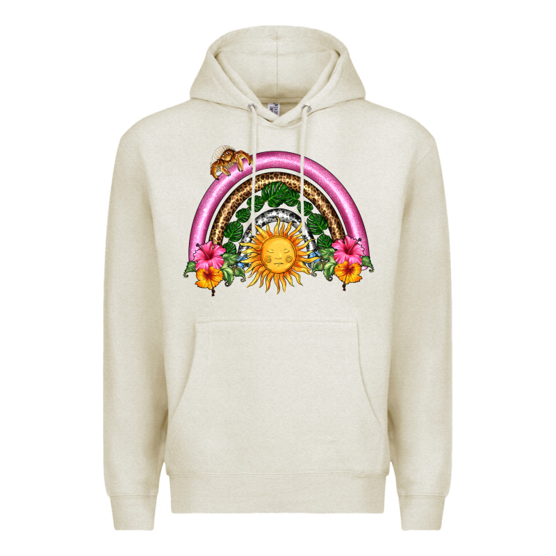 Summer Sun Rainbow Premium Hoodie by HRA Design Shop | Teevron