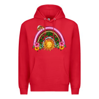 Red summer sun rainbow Premium Hoodie - HRA Design Shop