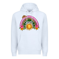 White summer sun rainbow Premium Hoodie - HRA Design Shop