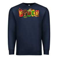 Navy power juneteenth Premium Sweatshirt - MaliasSmallBusiness