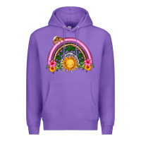 Purple summer sun rainbow Premium Hoodie - HRA Design Shop