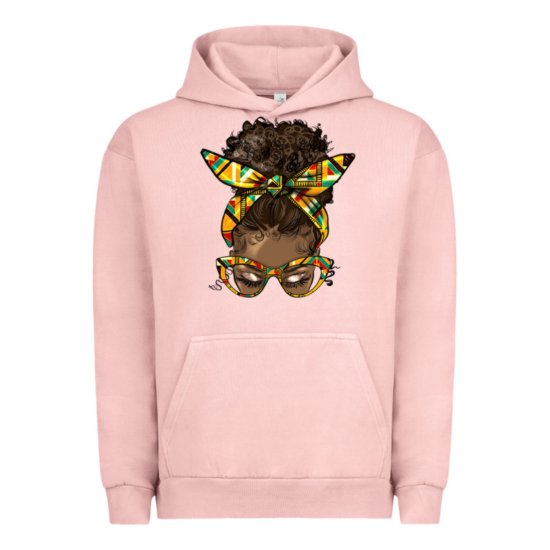Afro Bun Urban Hoodie by HRA Design Shop | Teevron
