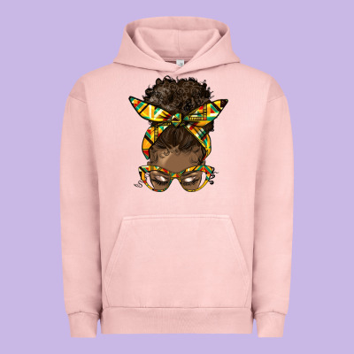 Afro Bun Urban Hoodie Designed By Hra Design Shop