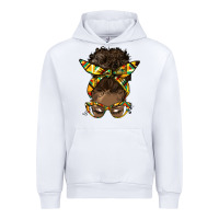 White afro bun Urban Hoodie - HRA Design Shop
