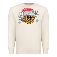 Sandshell leopard smiley face Premium Sweatshirt - MaliasSmallBusiness