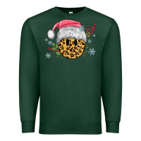 Sports Green leopard smiley face Premium Sweatshirt - MaliasSmallBusiness