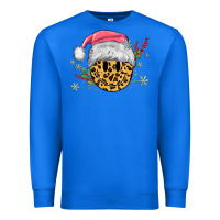 True Royal leopard smiley face Premium Sweatshirt - MaliasSmallBusiness