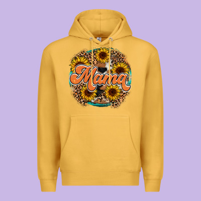 Mama Western Premium Hoodie Designed By Racoondesign