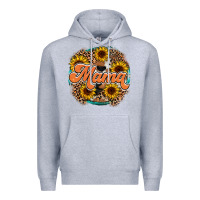 Heather Grey mama western Premium Hoodie - RacoonDesign