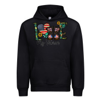 Black love my veteran Urban Hoodie - CowhideDigitalArt