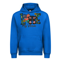 Cobalt love my veteran Urban Hoodie - CowhideDigitalArt