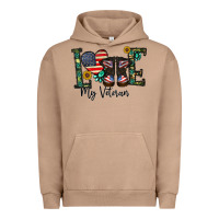 Pigment Burro love my veteran Urban Hoodie - CowhideDigitalArt