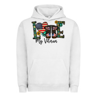 Pigment Lunar Rock love my veteran Urban Hoodie - CowhideDigitalArt