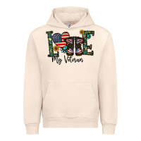 Sandshell love my veteran Urban Hoodie - CowhideDigitalArt