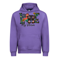 Tulip love my veteran Urban Hoodie - CowhideDigitalArt