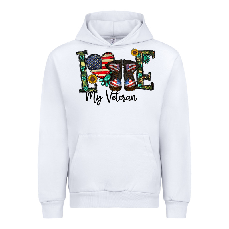 Love My Veteran Urban Hoodie by CowhideDigitalArt | Teevron