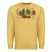 Antique Gold teacher claus Premium Sweatshirt - MaliasSmallBusiness