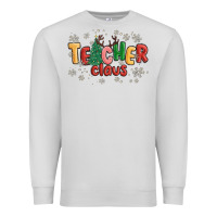 Dove Grey teacher claus Premium Sweatshirt - MaliasSmallBusiness
