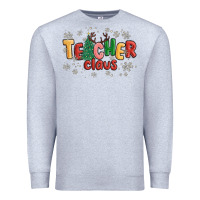 Heather Grey teacher claus Premium Sweatshirt - MaliasSmallBusiness