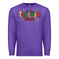 Purple teacher claus Premium Sweatshirt - MaliasSmallBusiness