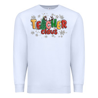 White teacher claus Premium Sweatshirt - MaliasSmallBusiness