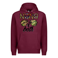Burgundy nana of both Premium Hoodie - CowhideDigitalArt
