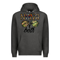 Charcoal Heather nana of both Premium Hoodie - CowhideDigitalArt