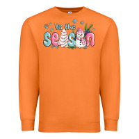 Carrot tis the season snowman and christmas cake Premium Sweatshirt - MaliasSmallBusiness