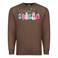 Chestnut tis the season snowman and christmas cake Premium Sweatshirt - MaliasSmallBusiness