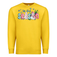 Lemon tis the season snowman and christmas cake Premium Sweatshirt - MaliasSmallBusiness