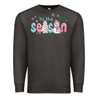 Smoke tis the season snowman and christmas cake Premium Sweatshirt - MaliasSmallBusiness