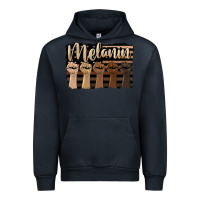 Navy melanin american flag Urban Hoodie - HRA Design Shop