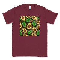 Burgundy avocados with wood and leopard background mug  coaster Classic Tee - BarkalooDesign