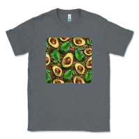 Charcoal Heather avocados with wood and leopard background mug  coaster Classic Tee - BarkalooDesign