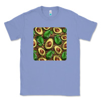 Colony Blue avocados with wood and leopard background mug  coaster Classic Tee - BarkalooDesign