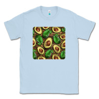 Dusty Blue avocados with wood and leopard background mug  coaster Classic Tee - BarkalooDesign