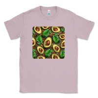 Lilac avocados with wood and leopard background mug  coaster Classic Tee - BarkalooDesign