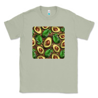 Matcha avocados with wood and leopard background mug  coaster Classic Tee - BarkalooDesign