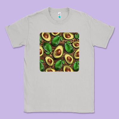 Avocados With Wood And Leopard Background Mug  Coaster Classic Tee Designed By Barkaloodesign