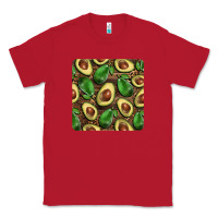 Red avocados with wood and leopard background mug  coaster Classic Tee - BarkalooDesign