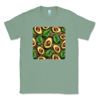 Sage avocados with wood and leopard background mug  coaster Classic Tee - BarkalooDesign
