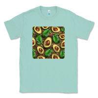 Seafoam avocados with wood and leopard background mug  coaster Classic Tee - BarkalooDesign