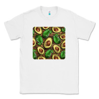 White avocados with wood and leopard background mug  coaster Classic Tee - BarkalooDesign