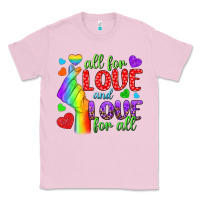 Bubblegum Pink Western All For Love And Love For All Classic Tee - BundleAndBundleShop